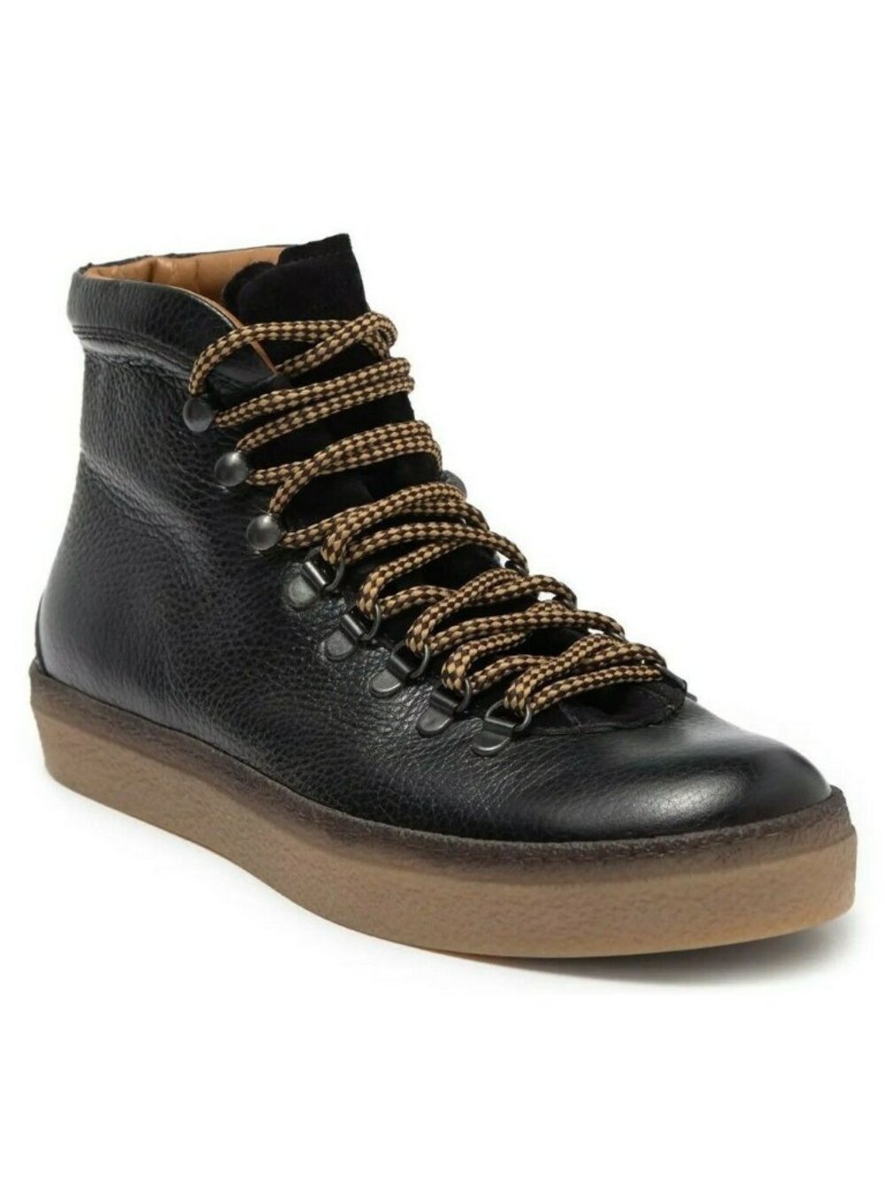 Antonio Maurizi Men's Alpine High Top Sneaker Boot Black Leather Size 41 / US 8